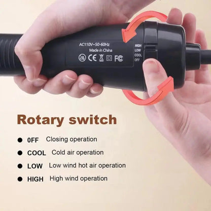 2 in 1 Hair Dryer Brush, Negative Ion Hair Dryer Brush, Hot Air Brush, Hair Styling Tool for Women & Girls, Hairdressing Tool.