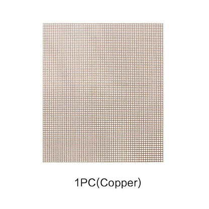 JJYY Outdoor Bbq Grilling Net Grilling Grid Mat Non-Stick High Temperature Resistant Grilling Grid Mat Barbecue Mat