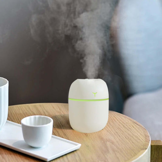 Mini Portable 220Ml Cool Mist Humidifier: USB Desktop Humidifier for Baby Bedroom, Travel, Office, and Home with Auto Shut-Off, Super Quiet Operation, and 2 Mist Modes