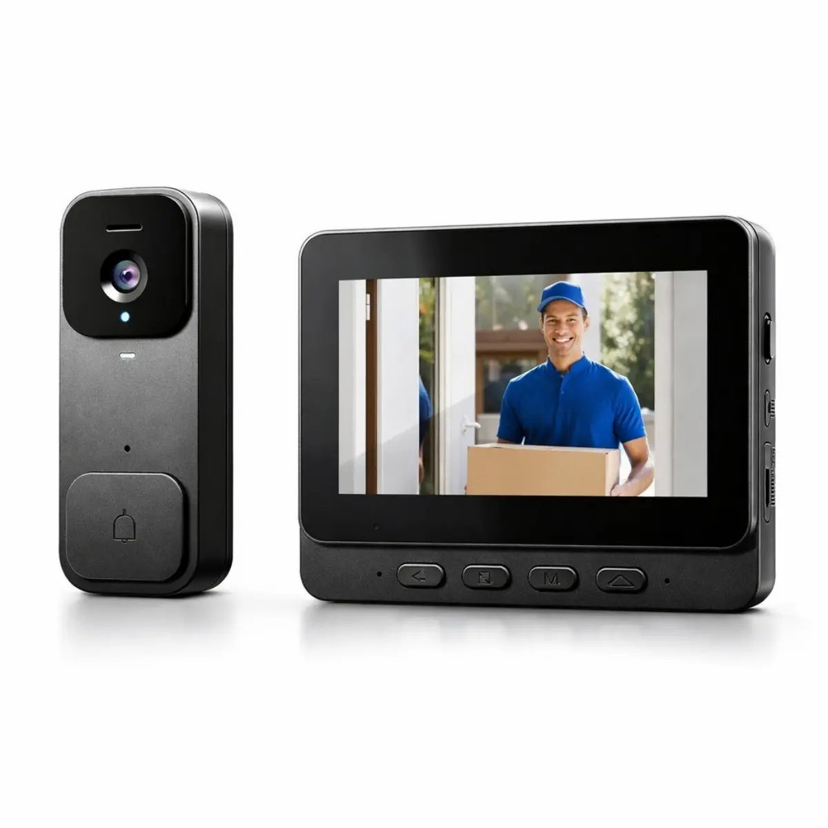 2026 Upgraded Video Doorbell with Monitor, No Wifi No App, Wireless Doorbell Camera, No Monthly Fees, 2-Way Talk, Night Vision