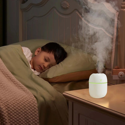 Mini Portable 220Ml Cool Mist Humidifier: USB Desktop Humidifier for Baby Bedroom, Travel, Office, and Home with Auto Shut-Off, Super Quiet Operation, and 2 Mist Modes