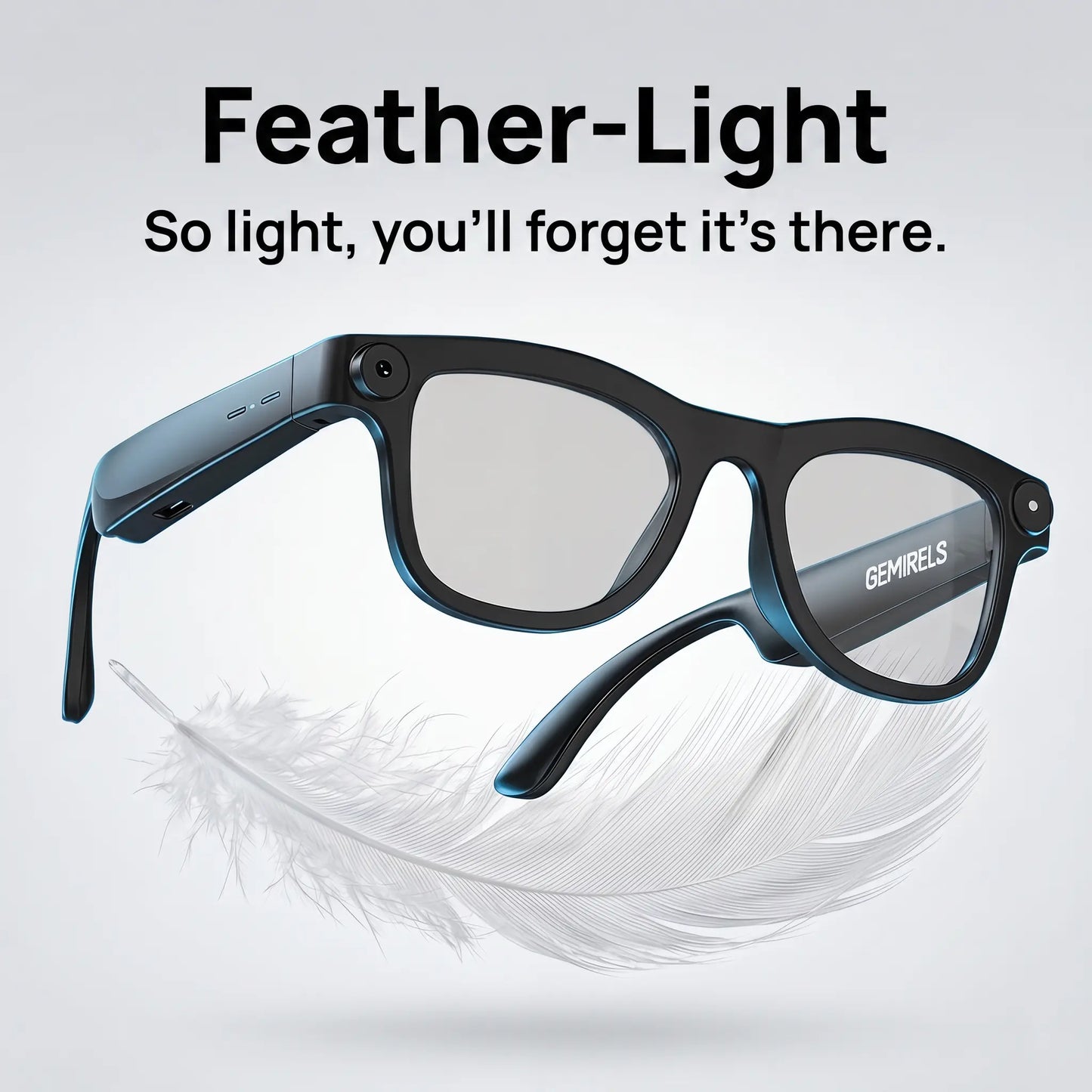 Lumenex AI Smart Glasses (Recording Glasses) - HD Camera, Hands-Free POV Video Recording, Open-Ear Bluetooth Audio, Real-Time Voice Translation, Smart Assistant Functionality