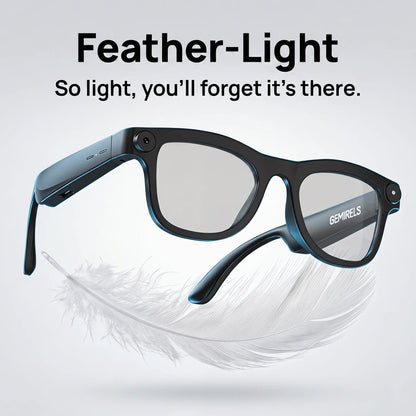 Lumenex AI Smart Glasses (Recording Glasses) - HD Camera, Hands-Free POV Video Recording, Open-Ear Bluetooth Audio, Real-Time Voice Translation, Smart Assistant Functionality