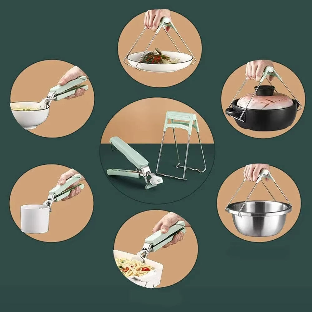 New anti Scald Hand Clamp Plate Bowl Clamp anti Scald Clamp Kitchen Tool Clamp Steaming Vegetable Clamp anti Slip