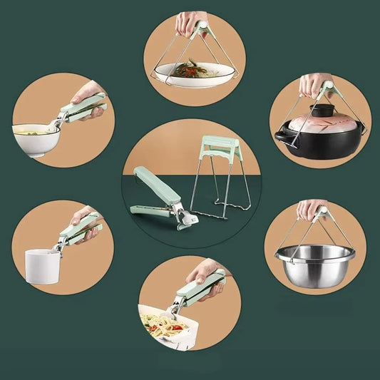 New anti Scald Hand Clamp Plate Bowl Clamp anti Scald Clamp Kitchen Tool Clamp Steaming Vegetable Clamp anti Slip