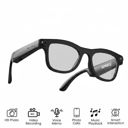 Lumenex AI Smart Glasses (Recording Glasses) - HD Camera, Hands-Free POV Video Recording, Open-Ear Bluetooth Audio, Real-Time Voice Translation, Smart Assistant Functionality