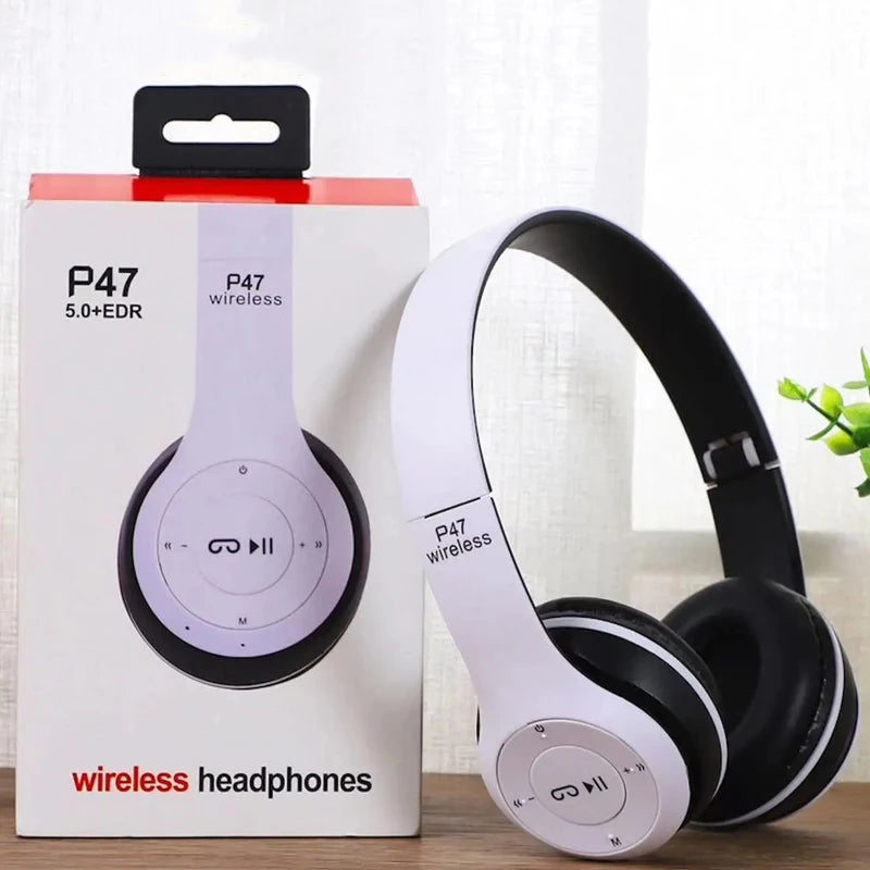 Handsfree Wireless Headphones Noise Canceling Headphone Earphone P47 Headset Bluetooth Head Phone for Iphone Huawei Samsung S22