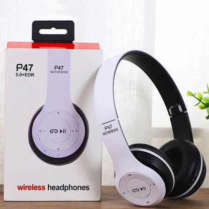 Handsfree Wireless Headphones Noise Canceling Headphone Earphone P47 Headset Bluetooth Head Phone for Iphone Huawei Samsung S22