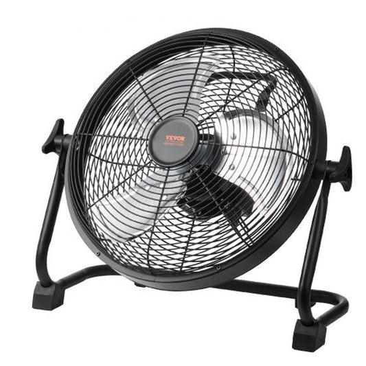 Cordless Fan 12 In, Portable Quiet Personal Fan for Home or Office, 360 Degree Manual Pivoting Head, Stepless Speed Regulation High Velocity Cordless Fan, Heavy Duty Metal Industrial Floor Fans