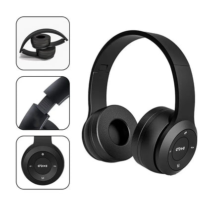 Handsfree Wireless Headphones Noise Canceling Headphone Earphone P47 Headset Bluetooth Head Phone for Iphone Huawei Samsung S22