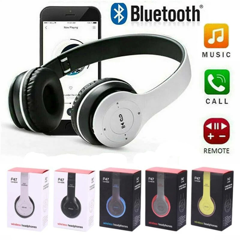 Handsfree Wireless Headphones Noise Canceling Headphone Earphone P47 Headset Bluetooth Head Phone for Iphone Huawei Samsung S22