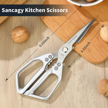 Rust-Proof Food-Grade Alloy Steel Scissors – Heavy-Duty Multi-Function Kitchen Shears – Bacteria-Resistant, Sharp & Effortless – Perfect for Poultry, Meat, Fish, Fruits & Veggies – Healthy Cooking Starts Here