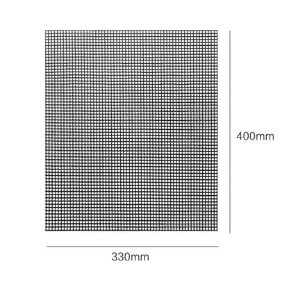 JJYY Outdoor Bbq Grilling Net Grilling Grid Mat Non-Stick High Temperature Resistant Grilling Grid Mat Barbecue Mat